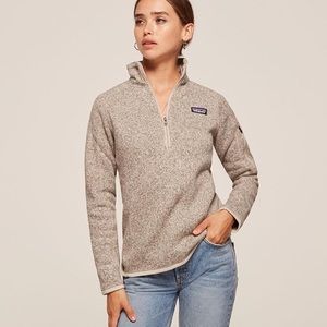 Patagonia Better Sweat 1/4 zip in Pelican, size S